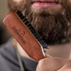 Picture of ZilberHaar Regular Beard Brush - Soft Boar Bristles - Beard grooming brush for men - Straightens and Promotes beard growth - Works with Beard Oils and Balms - Essential for beard care kits