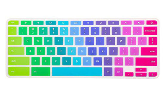 Picture of Keyboard Cover Skin Compatible Acer Chromebook R 11 CB5-132T CB3-131, Acer Chromebook R 13 CB5-312T,Acer Premium R11, Acer Chromebook 14 CB3-431 CP5-471,Acer Chromebook 15 CB3-531 CB5-571 C910,Rainbow