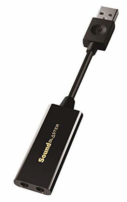 Picture of Creative Labs Sound Blaster Play! 3 External USB Sound Adapter for Windows and Mac. Plug and Play (No Drivers Required). Upgrade to 24-Bit 96Khz Playback