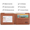 Picture of Wallet for Men-Genuine Leather RFID Blocking Bifold Stylish Wallet With 2 ID Window (Brown)