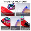 Picture of Nail Art 8ml/One Jar of Wipe-Off Rhinestone Glue Gel Adhesive Resin Gem Jewelry Diamond Polish Clear Decoration with Pen Tools (LED Light Cure Needed) Thicker&More Sticky Than Others