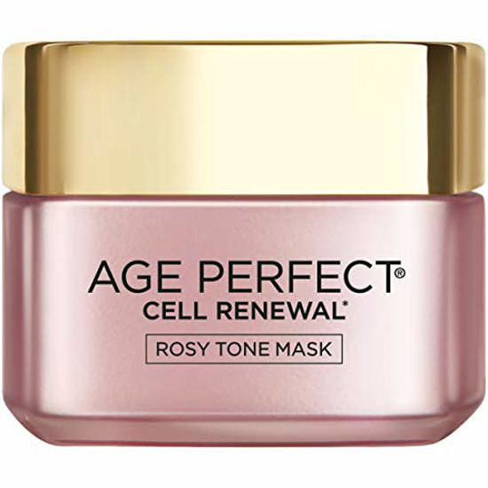 Picture of L'Oreal Paris Skincare Age Perfect Rosy Tone Face Mask With Aha and imperial peony for Rosy, Radiant Skin, 1.7 Oz