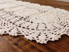 Picture of Laivigo Handmade Crochet Lace Oval Lucky Flower Tablecloth Table Runner Doilies Doily,12 x 35 Inch,White