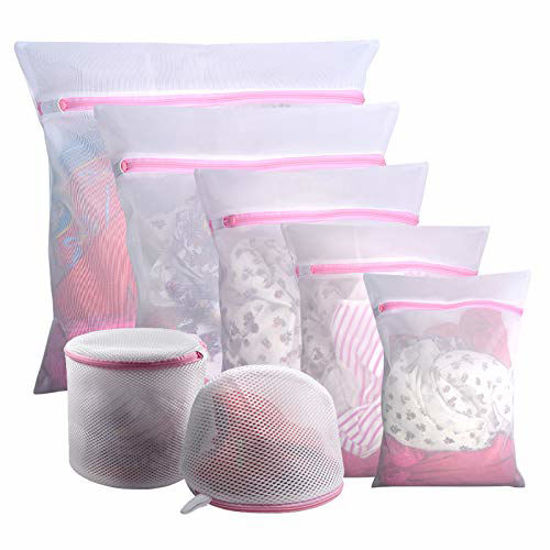 4 Pack Bra Washing Bags for Laundry, Bra Bags for Washing Machine, Lingerie  Bags for Laundry Delicates Mesh Wash Laundry Bags - Style 2