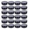 Picture of TMO 4 oz. Aluminum Tins Container 24 Pack Round Screw Lid Containers Jars Metal Storage Tin Jars Aluminum Tin Cans Food Tins Travel Tins,Black