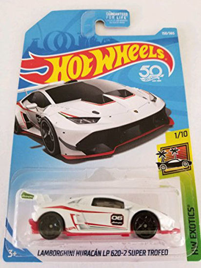 Picture of Hot Wheels 2018 50th Anniversary HW Exotics Lamborghini Huracan LP 620-2 Super Trofeo 150/365, White