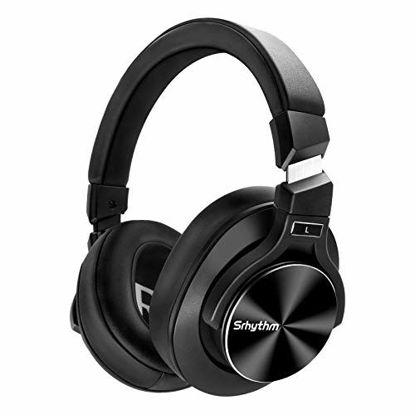 Picture of Noise Cancelling Headphones Bluetooth V5.0 Wireless,40Hours Playtime Headsets Over Ear with Microphones&Fast Charge,Srhythm NC75 Pro for TV/PC/Cell Phone - Low Latency