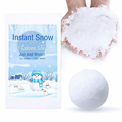 Picture of Bigib Make 2 Gallons Fake Instant Snow Powder for Slime Supplies Cloud Slime Charms