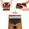 Picture of Moozica 17-Key EQ Kalimba, Electric Finger Thumb Piano Built-in Pickup With 6.35mm Audio Interface and Professional Kalimba Case (Koa-EQ)