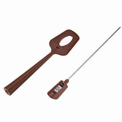 Picture of Digital Candy Thermometer, Cooking Thermometers Digital Kitchen Thermometer with Spatula for Chocolate, Sauce, Jam, Syrup, Milk Frothing, BBQ ( / )