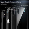 Picture of ESR Mimic Tempered Glass Case for iPhone Xs Max, 9H Tempered Glass Back Cover [Mimics The Glass Back of iPhone] + Soft Silicone Bumper [Shock Absorption] for iPhone 6.5 inch(Clear)