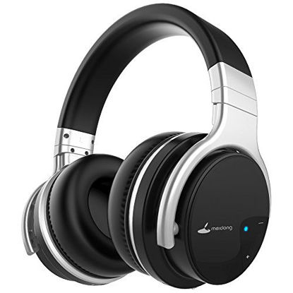 Picture of Meidong E7B Active Noise Cancelling Headphones Wireless Bluetooth Headphones with Microphone Over Ear 30H Playtime Deep Bass Hi-Fi Stereo Headset (Newer Model)