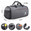 Picture of Canway Sports Gym Bag, Travel Duffel bag with Wet Pocket & Shoes Compartment for men women, 45L, Lightweight