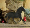 Picture of Horse Equestrian Metal Christmas Ornament Tree Stocking Stuffer Party Favor Holiday Decoration Raw Steel Gift Recycled Nature Home Decor