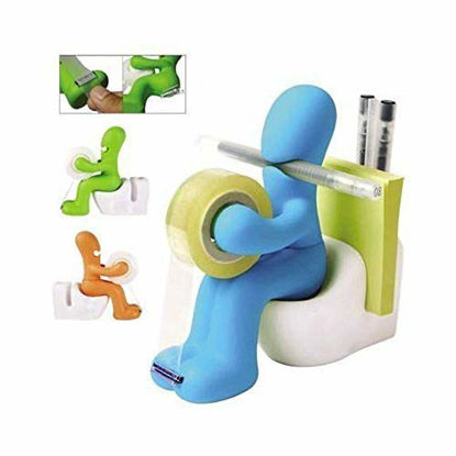 Picture of MooMouM Desk Accessory: Tape Dispenser Pen Memo Holder Clip Storage (Random Color)