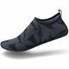 Picture of SEEKWAY Water Shoes Women Men Adult Quick-Dry Aqua Socks Barefoot Non Slip for Beach Swim River Pool Lake surf SK001 Black Shark Size 9.5-10.5 W/8.5-9.5 M