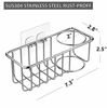 Picture of Adhesive Sponge Holder + Brush Holder, 2-in-1 Sink Caddy, SUS304 Stainless Steel Rust Proof Water Proof, No Drilling