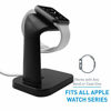 Picture of Macally Stand for iWatch - The Perfect Nightstand Charging Dock Station - Compatible with Smartwatch Series 6, Series 5, Series 4, Series 3, Series 2, Series 1 (44mm, 42mm, 40mm, 38mm) (Black)