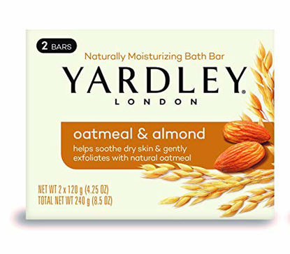 Picture of Yardley London Oatmeal and Almond Naturally Moisturizing Bath Bar, 4.25 oz., 2 Count