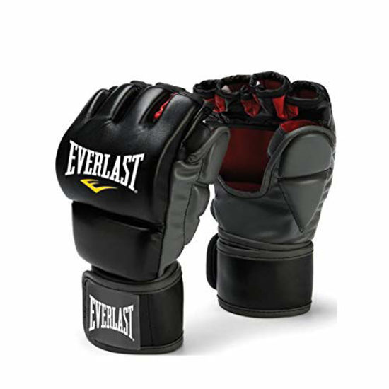 GetUSCart Everlast Train Advanced MMA 7 Ounce Grappling Training Gloves Black Large X Large