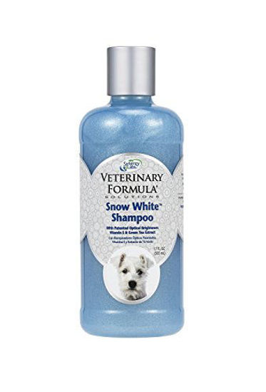 Picture of Veterinary Formula Solutions Snow White Shampoo for Dogs and Cats - Safely Remove Stains Without Bleach or Peroxide -Gently Cleanses, Deodorizes and Brightens White Coat - Fresh Scent (17oz)