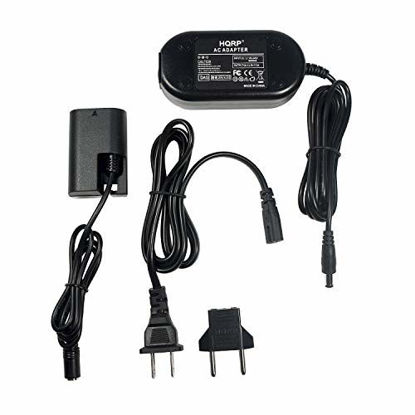 Picture of HQRP AC Power Adapter fits Canon ACK-E6 EOS 6D, EOS 5D Mark II, EOS 5D Mark III, EOS 5D Mark IV, 6D Mark II Digital Camera Plus Euro Plug Adapter