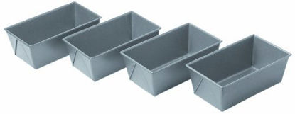 Picture of Chicago Metallic Commercial II Non-Stick Mini Loaf Pan Set, 6-Inch-by-3.5-Inch, 4-Count