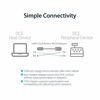 Picture of StarTech.com USB to Serial RS232 Adapter - DB9 Serial DCE Adapter Cable with FTDI - Null Modem - USB 1.1 / 2.0 - Bus-Powered (ICUSB232FTN), Black