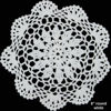 Picture of Creative Linens 6PCS 8" Round Crochet Lace Doily White 100% Cotton Handmade, Set of 6 Pieces