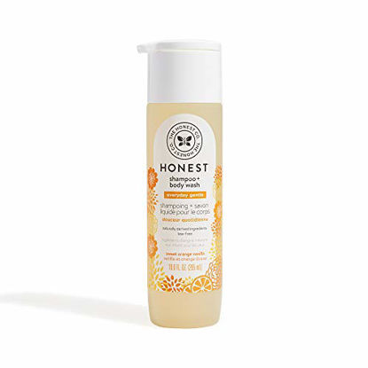 Picture of The Honest Company Perfectly Gentle Sweet Orange Vanilla Shampoo + Body Wash | Tear-Free Baby Shampoo with Naturally Derived Ingredients | Sulfate- & Paraben-Free Baby Bath | 10.0 Fl. Ounces