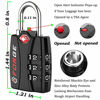 Picture of Forge TSA Approved Luggage Locks 2 Pack - Open Alert Indicator, Alloy Body for Travel Luggage, Suitcase, Lockers