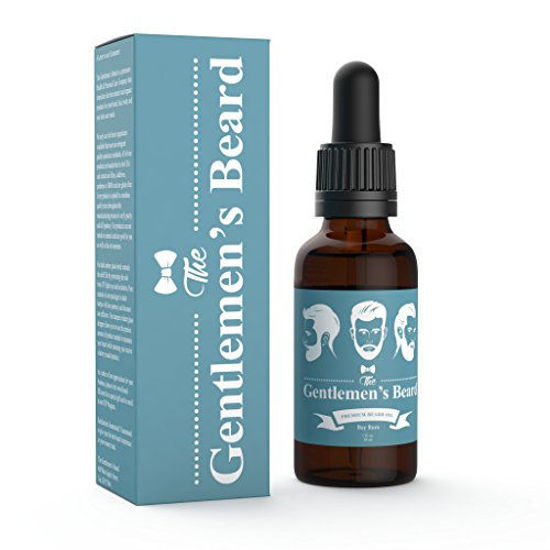 Picture of The Gentlemen's Premium Bay Rum Beard Oil - Conditioner Softener - All Natural - Softens, Strengthens and Promotes Beard & Mustache Growth - Leave In Conditioner Moisturizes Skin (B. Bay Rum)