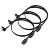 Picture of Cable Matters 3-Pack 90 Degree Right Angle SATA III 6.0 Gbps SATA Cable (SATA 3 Cable) Black - 18 Inches