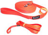 Picture of Leashboss Long Trainer 20 Foot Lead 1 Inch Nylon Long Dog Training Leash with Storage Strap - K9 Recall - for Large Dogs (20 Foot, 1 in, Orange)