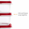 Picture of Rubbermaid - 2063704 Rubbermaid Easy Find Vented Lids Food Storage Containers, Set of 21 (42 Pieces Total), Racer Red