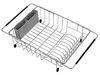 Picture of SANNO Deep & Large Dish Drying Rack Expandable Dishes Drainer Over The Sink Adjustable Arms Dish Drainer,Dish Rack in Sink or On Counter Utensil Silverware Storage Holder, Rustproof Stainless Steel