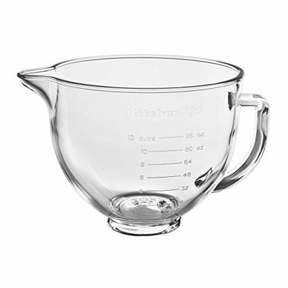 Picture of KitchenAid Stand Mixer Bowl, 5 quart, Glass with Measurement Markings