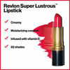 Picture of Revlon Super Lustrous Lipstick, High Impact Lipcolor with Moisturizing Creamy Formula, Infused with Vitamin E and Avocado Oil in Red / Coral, Cherries in the Snow (440)