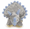 Picture of goDog Dinos Triceratops With Chew Guard Technology Tough Plush Dog Toy, Grey, Large