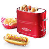 Picture of Nostalgia HDT600RETRORED Pop-Up 2 Hot Dog and Bun Toaster With Mini Tongs Works with Chicken, Turkey, Veggie Links, Sausages and Brats, Pack of 1, Retro Red