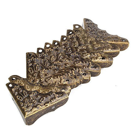 Picture of BQLZR Vintage Antique Decorative Corner ors Guards Desk Edge Cover Bronze Pack Of 20