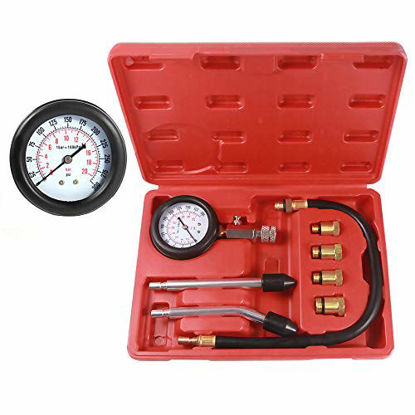 Picture of BETOOLL HW0130 8pcs Petrol Engine Cylinder Compression Tester Kit Automotive Tool Gauge