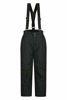 Picture of Mountain Warehouse Raptor Kids Snow Ski Pants - Detachable Suspenders Black 3T-4T