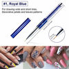 Picture of Makartt 3Pcs Nail Art Liner Brush Acrylic Nail Brush Gel Nail Painting Brush Pen Set Metal Diamond Acrylic Handle, Q-09