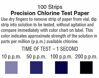 Picture of USA Made Restaurant Sanitizer Chlorine Bleach Test Paper, 10-200 ppm [Vial of 100 Paper Strips]