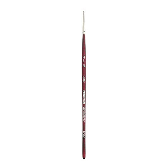 Picture of Princeton Velvetouch Artiste, Mixed-Media Brush for Acrylic, Watercolor & Oil, Series 3950 Spotter Luxury Synthetic, Size 18/0