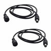 Picture of DZYDZR 2PCS 1 Meter 2.1mm x 5.5mm DC 12V Adapter Cable DC Plug Extension Cable Male to Female Black, for LED, CCTV, Car, Monitors, and More (3.3ft)