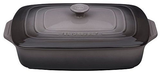 Picture of Le Creuset Stoneware Covered Rectangular Casserole, 3.5 qt. (12.5" x 8.5"), Oyster