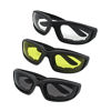 Picture of 3 Pair UV Protection Motorcycle Riding Glasses Padding Goggles Bicycle Sunglasses - Smoke Clear Yellow