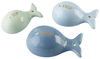 Picture of Kate Aspen Ceramic Whale Shaped Set | Tablespoon, Half Tablespoon & Teaspoon Measuring Spoons, One Size, Blue and Gold